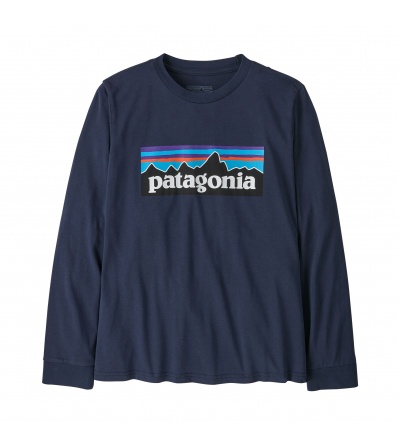 Детска Блуза Patagonia Kid's P-6 Logo Long- Sleeved T-Shirt